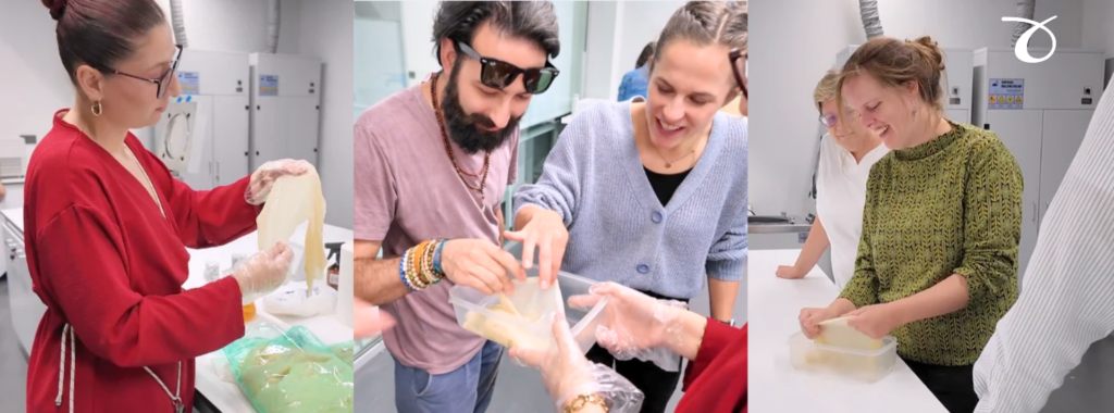 Testing SUMATRIX' Bacterial Nanocellulose during the Lab Tour