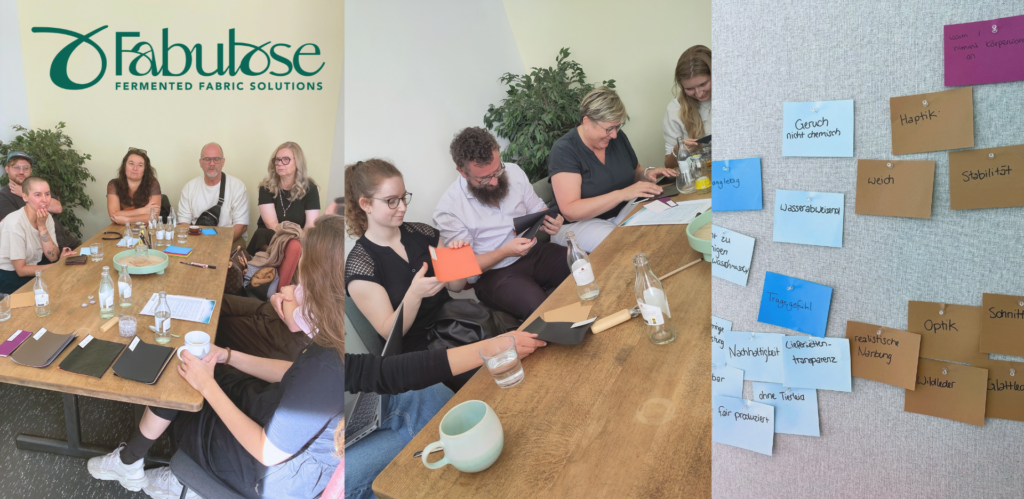 Participants test different leather alternatives